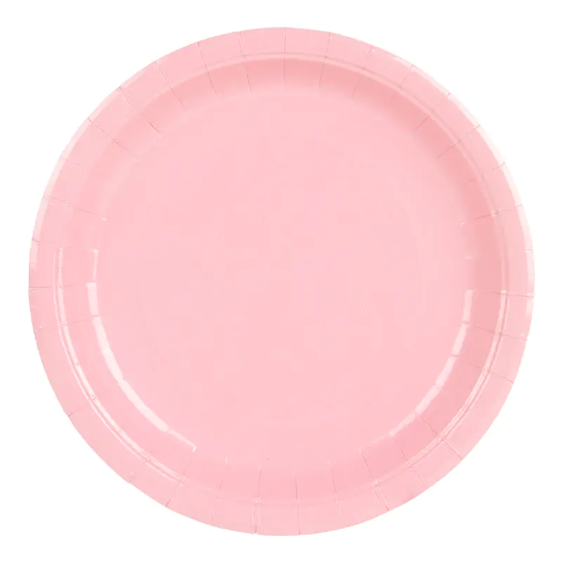 Pastel Pink Paper Plate